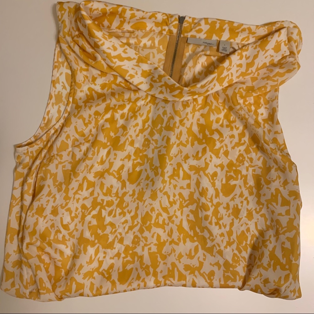 Halogen blouse with zip up in the back, size L